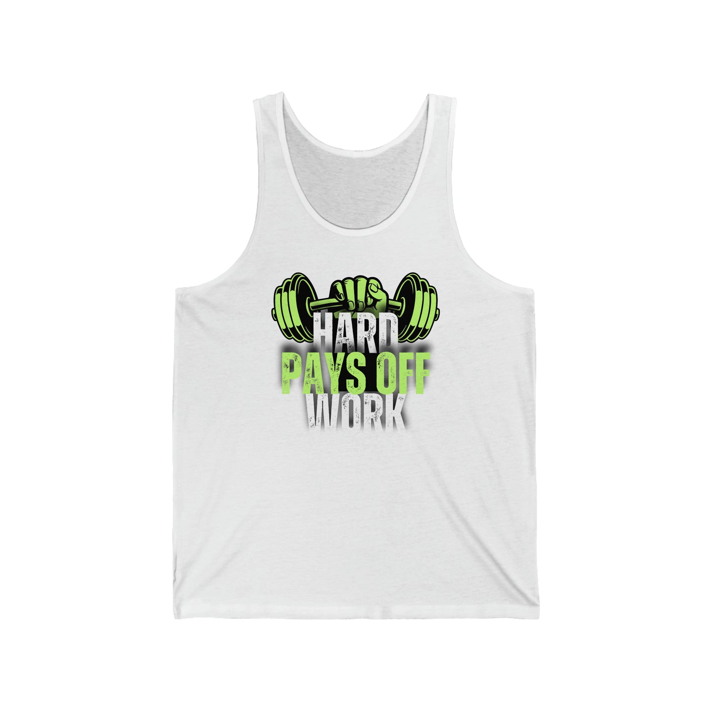 Hard work pays off, Unisex Jersey Tank