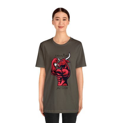 Natural Beast Bull, Unisex Jersey Short Sleeve Tee