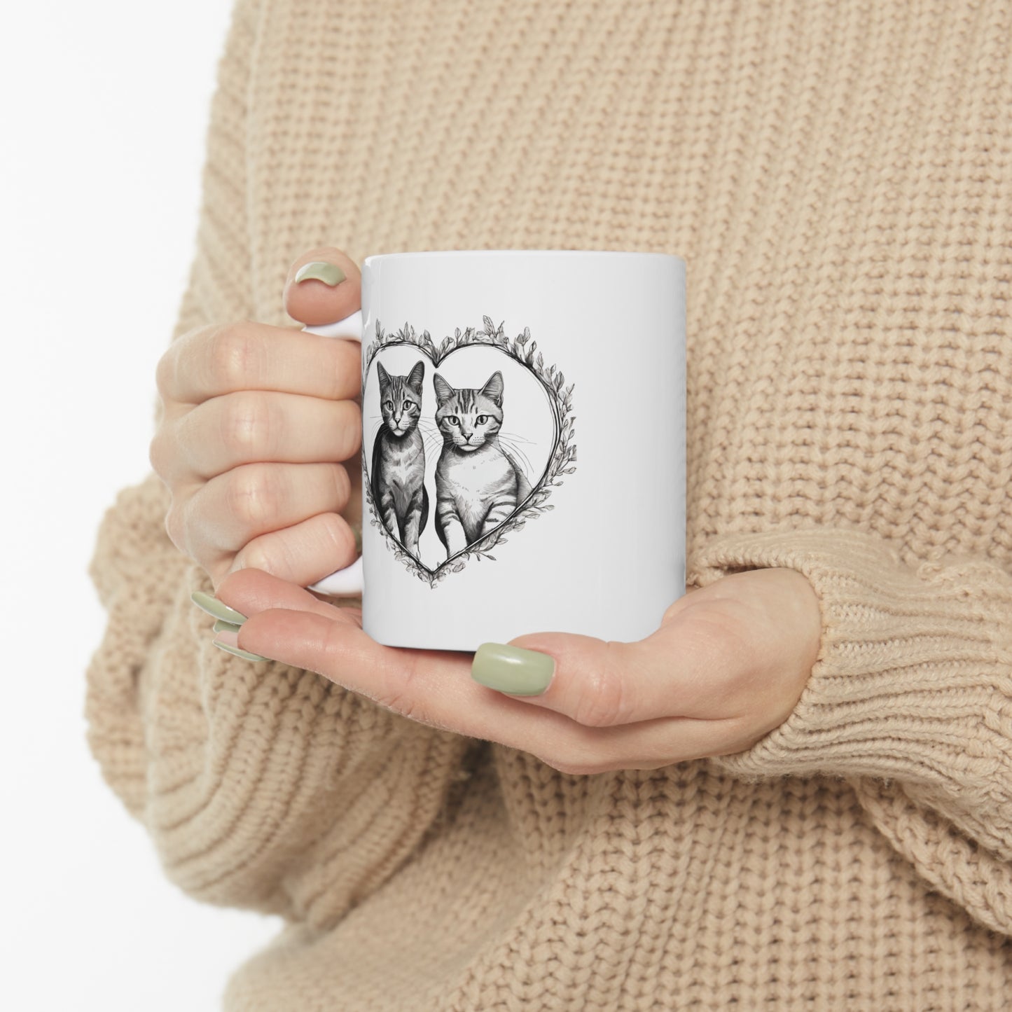 Cats in love! Ceramic Mug 11oz