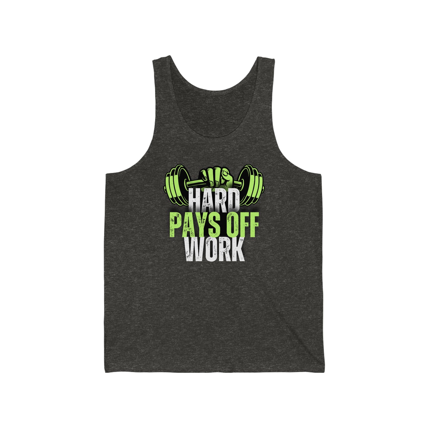 Hard work pays off, Unisex Jersey Tank