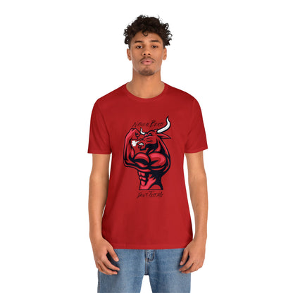 Natural Beast Bull, Unisex Jersey Short Sleeve Tee