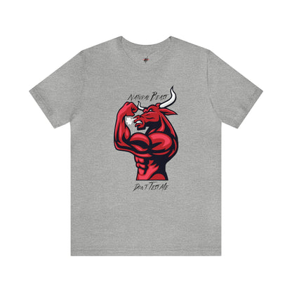 Natural Beast Bull, Unisex Jersey Short Sleeve Tee