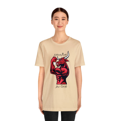 Natural Beast Bull, Unisex Jersey Short Sleeve Tee