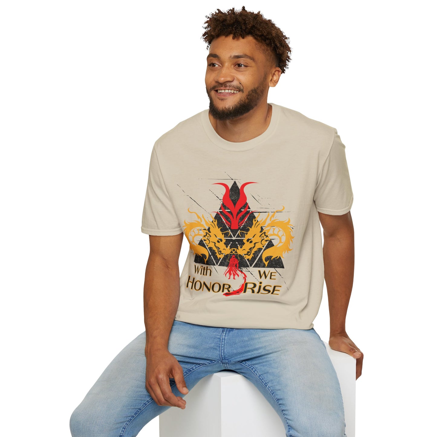 With Honor We Rise Unisex Softstyle T-Shirt